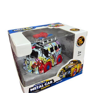 Auto | Camioneta | Moto Metalico Graffiti Juguete Fricción