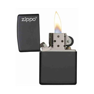 Encendedor Zippo Classic Black Matte Logo Zp218zl