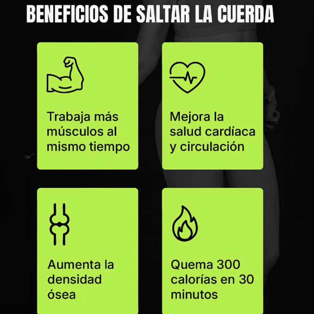 Cuerda Saltar Velocidad Aluminio Negro image number 2.0
