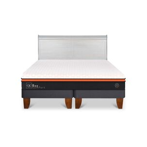 Cama Europea Cic Beecomfort / 2 Plazas / Base Dividida + Respaldo