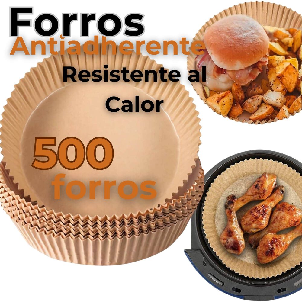 Freidora De Aire + 500 Forros Antiadherente Capacidad 6 Litros 2400w De Potencia image number 8.0