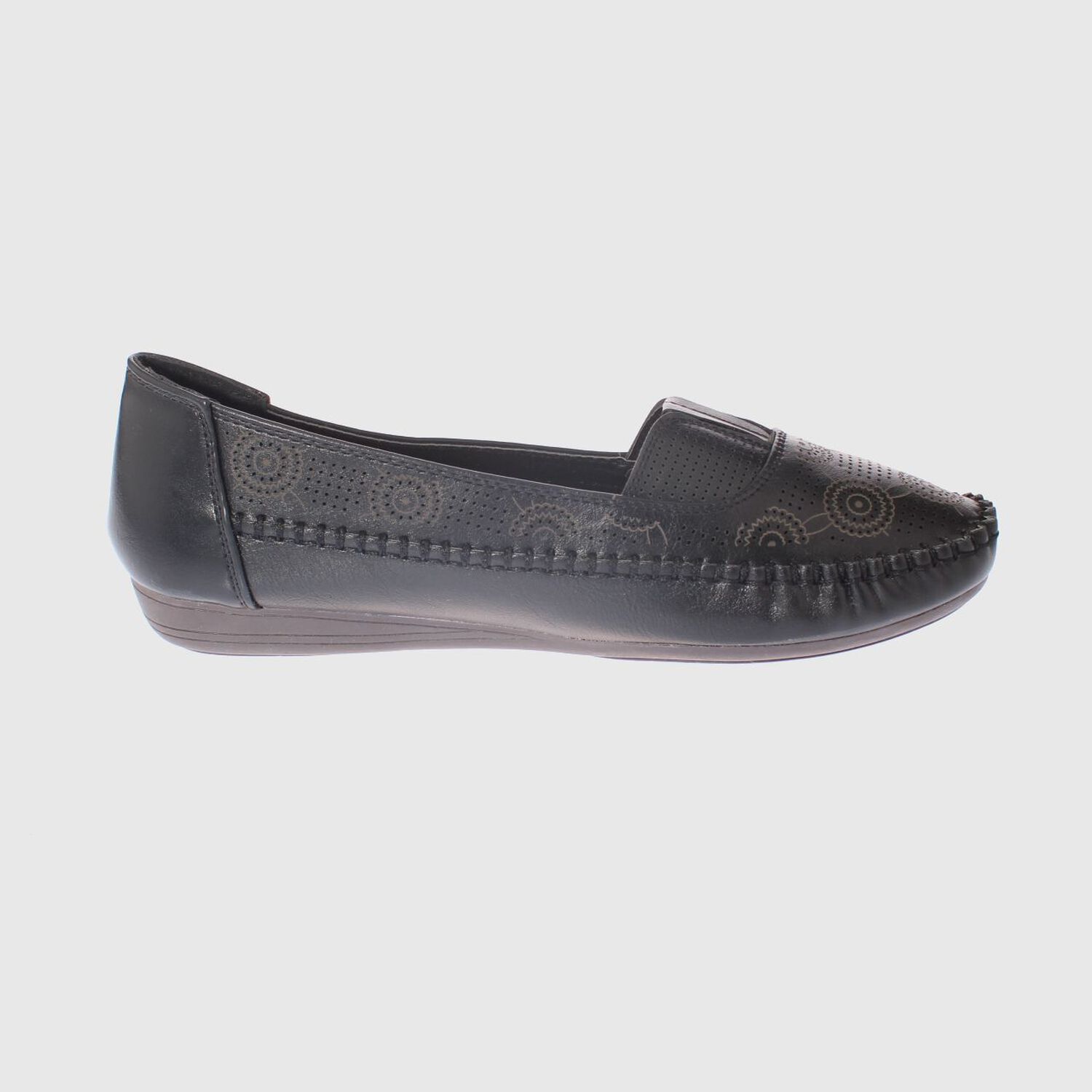 Mocas&iacute;n Negro Modelo Italiano Art. 5ask64244black image number 3.0