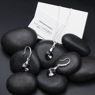 Conjunto Praga Cristales Genuinos Silver Night