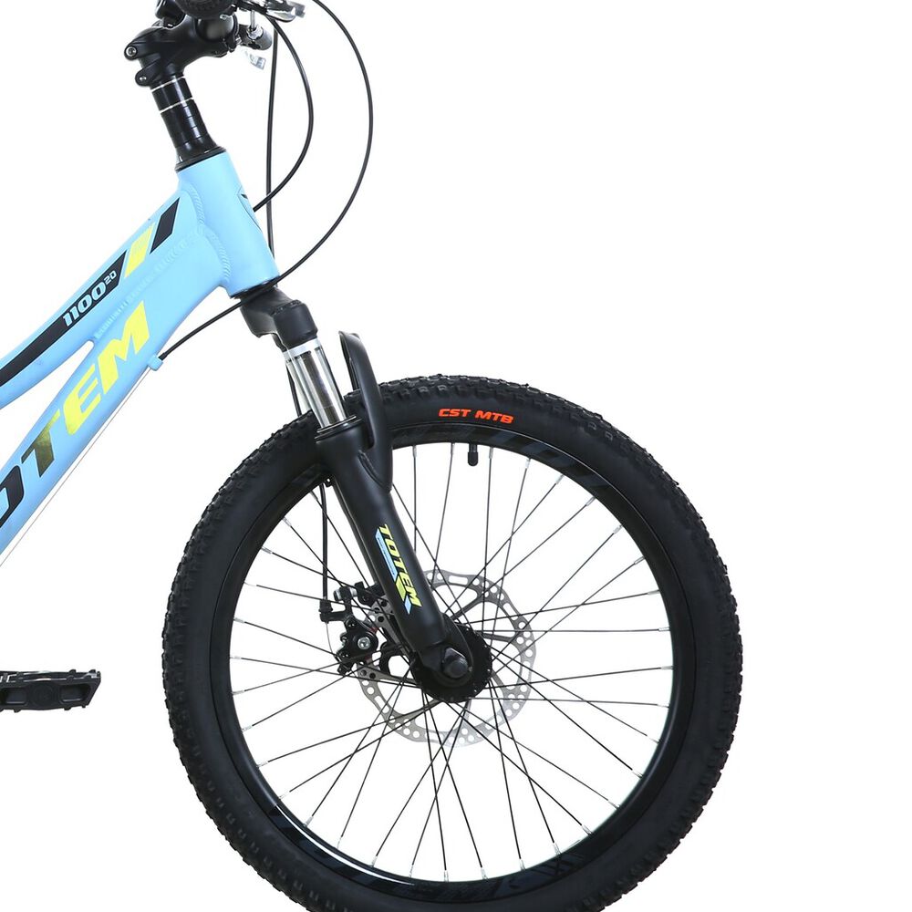 Bicicleta Totem Mtb Aro 20 Modelo 1100 Celeste image number 4.0