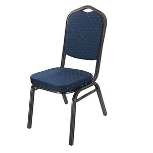 Silla De Comedor Banquetera Azul - Negro