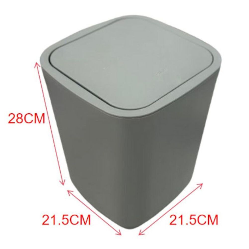 Cesto De Basura Papelera Gris 28x21.5cm image number 1.0