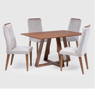 Juego De Comedor Decocasa Avena / 4 Sillas