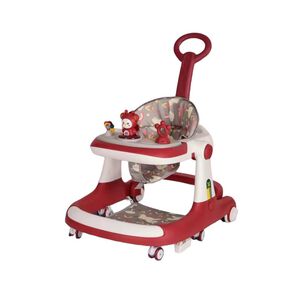 Andador Caminador 5 En 1 Con Apoya Pies Lubabycas Rojo