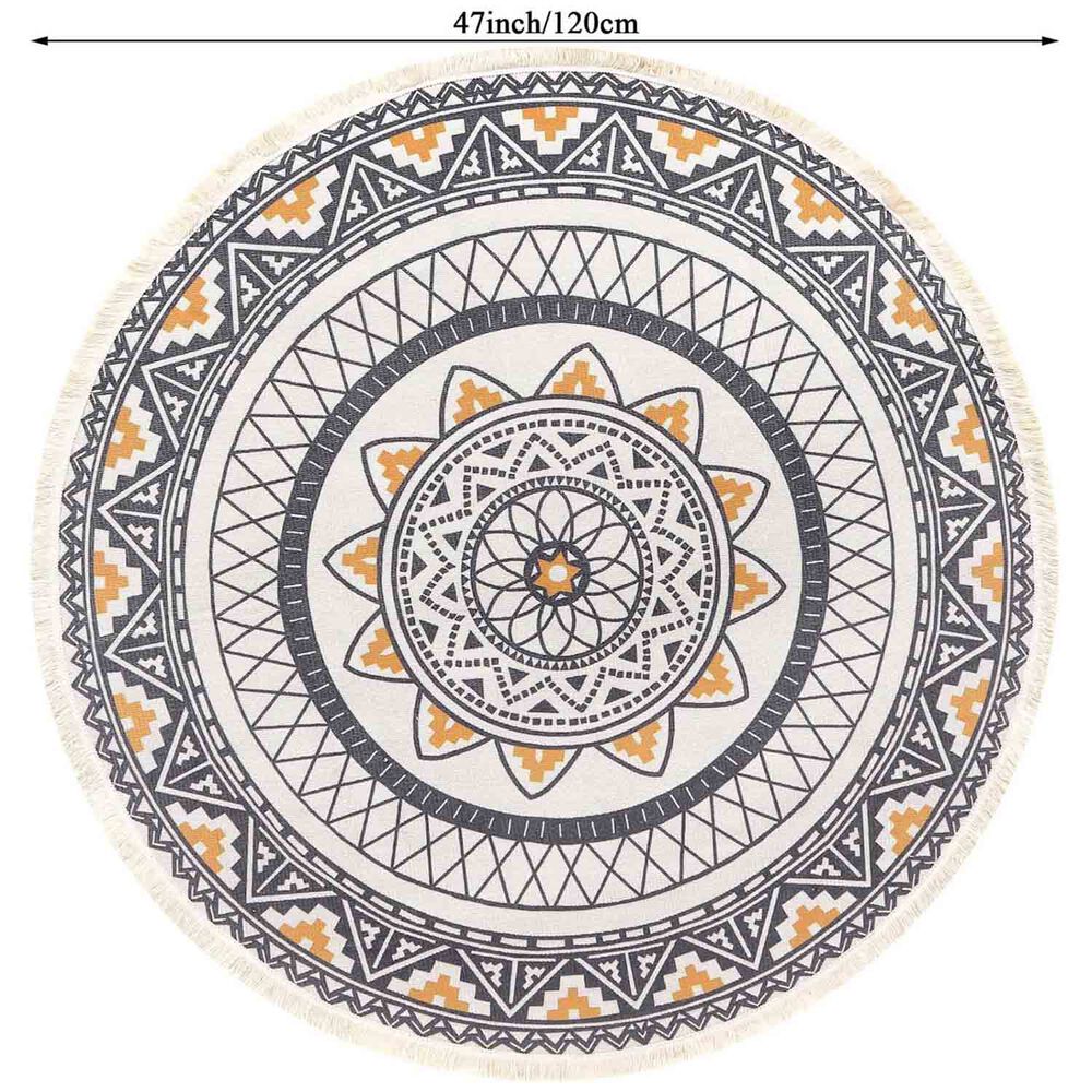 Alfombras Redondas Kilin Lino-algodon 120 Cm Mod07 image number 2.0