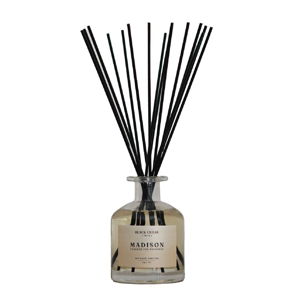 Difusor Varitas 250 Ml Black Cedar Transparente Madison image number 0.0