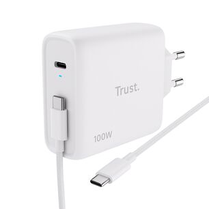 Cargador Trust Universal Usb-c 100w / 5a + Cable C/c De 2mts