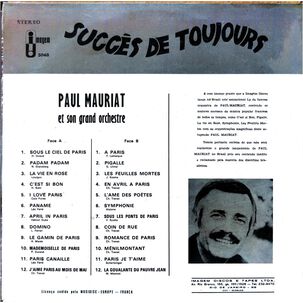Paul Mauriat - Succés De Toujours | Vinilo Usado