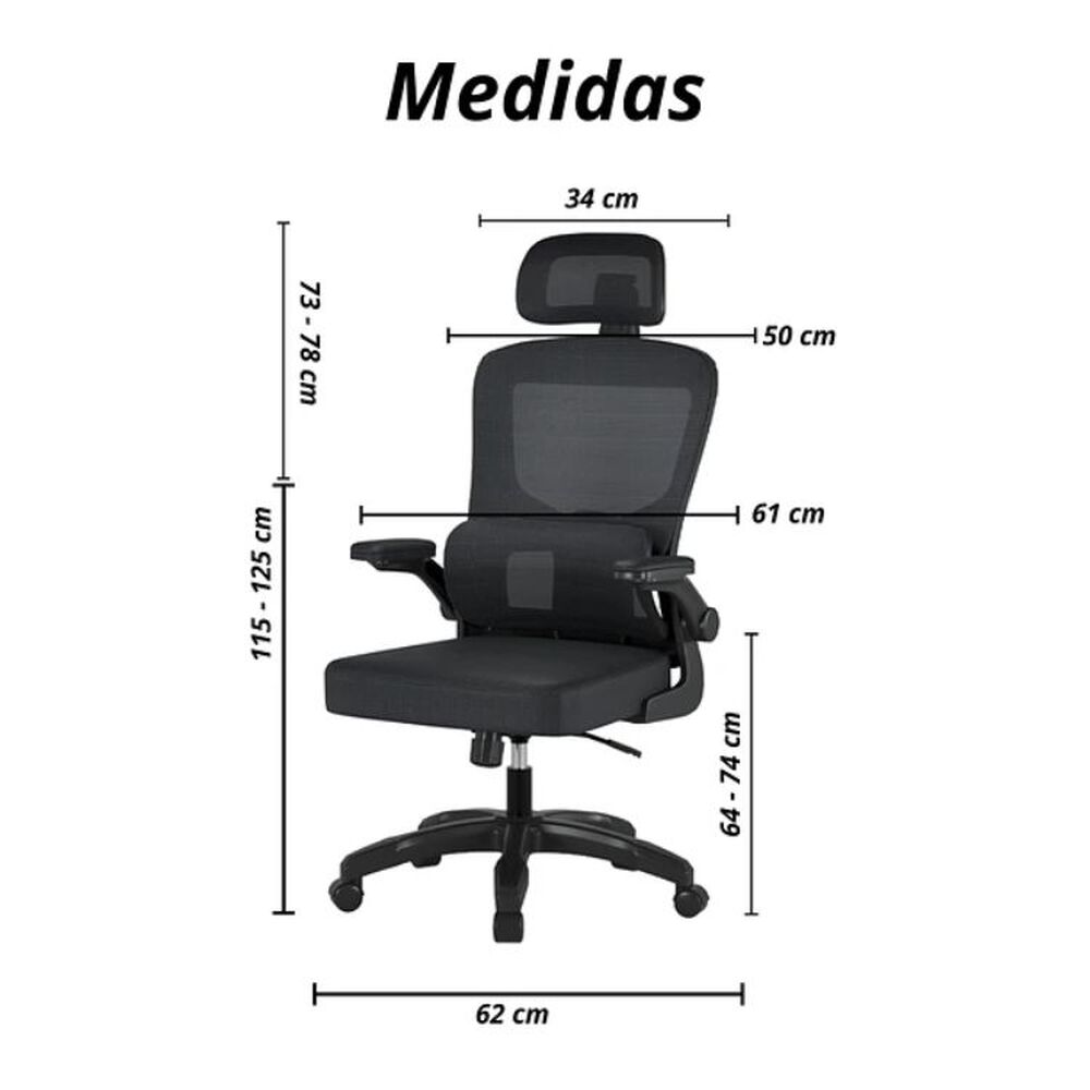 Silla Escritorio Homework Ergonómica Reposo Lumbar Cintura image number 1.0