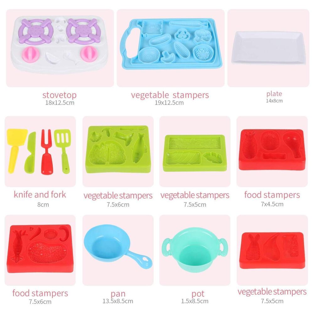 Juguete Set Plasticina Estufa Con Accesorios De Cocina Infnatil image number 2.0