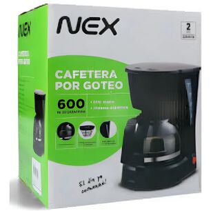 Cafetera Por Goteo Nex Cf-650 4 Tazas 600ml Negra Autom&aacute;tica