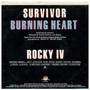 Survivor - Burning Heart | 7" Single Usado