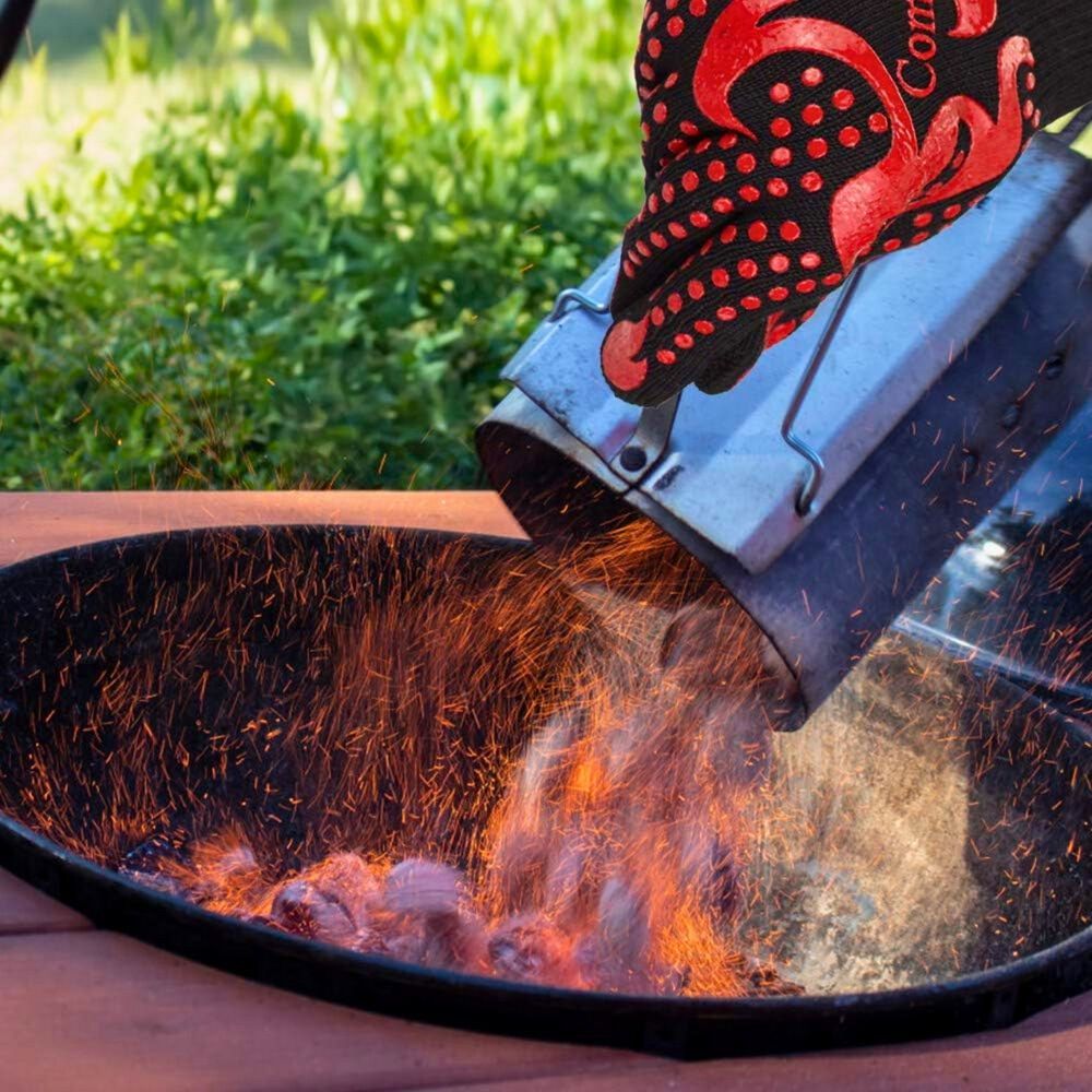 Par Guantes Cocina Alta Temperatura Asado Parrilla Bbq image number 4.0