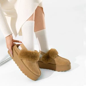 Zueco Tipo Pantufla Casual Mujer Moda Con Felpa Weide Sl26