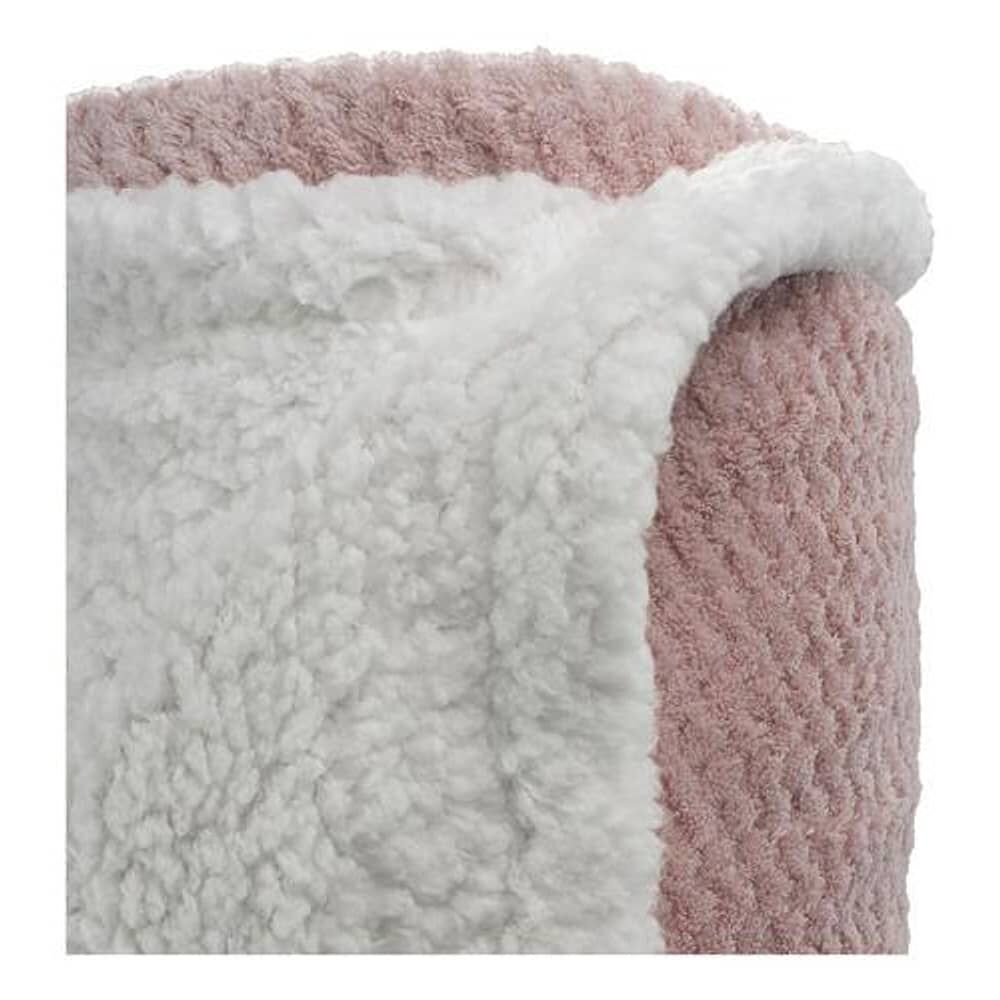 Frazada Andes Chiporro Panal Rosado 2 Plaza image number 4.0