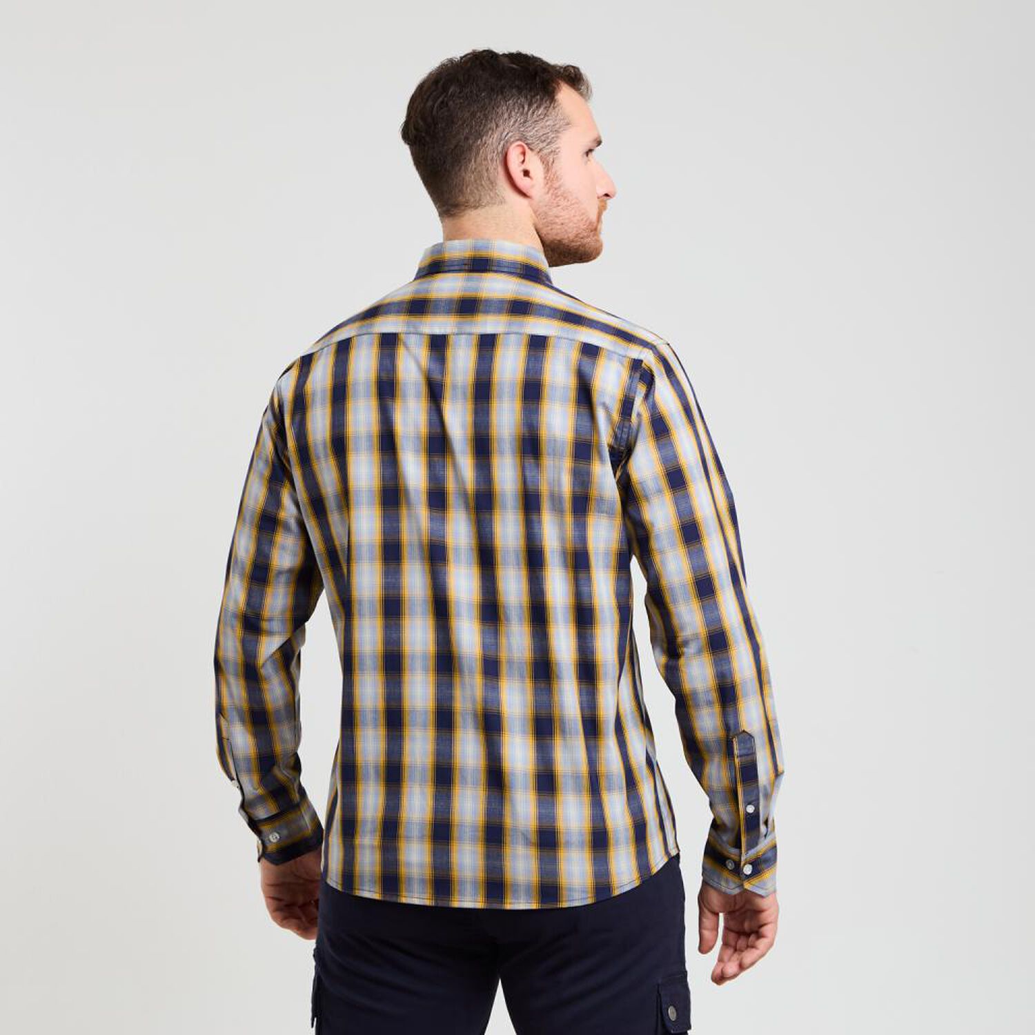 Camisa Cuadrille Regular Manga Larga Hombre Peroe image number 3.0