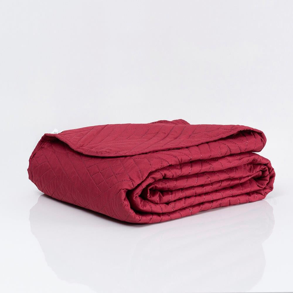 Set Quilt Liso + Sabana Liso King Rojo image number 3.0