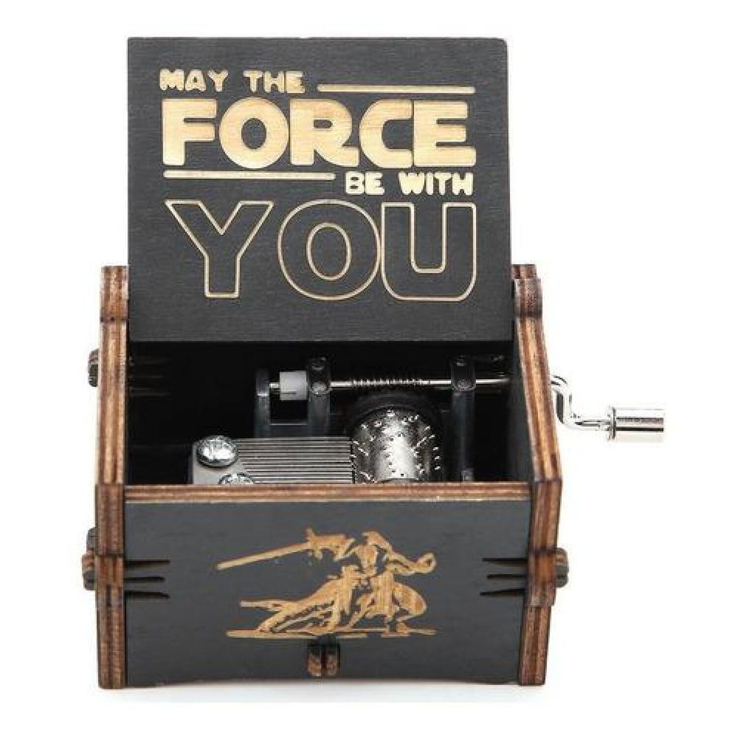 Caja Musical Black Madera Star Darth image number 0.0