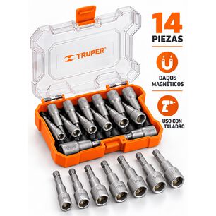 Set 14 Dados Magn&eacute;ticos Para Taladro Truper
