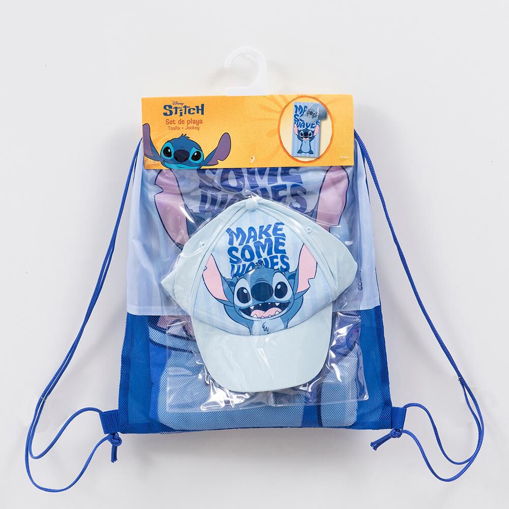 Toalla De Playa Infantil Con Jockey Disney-stitch Olas / 140x70 Cm image number 3.0