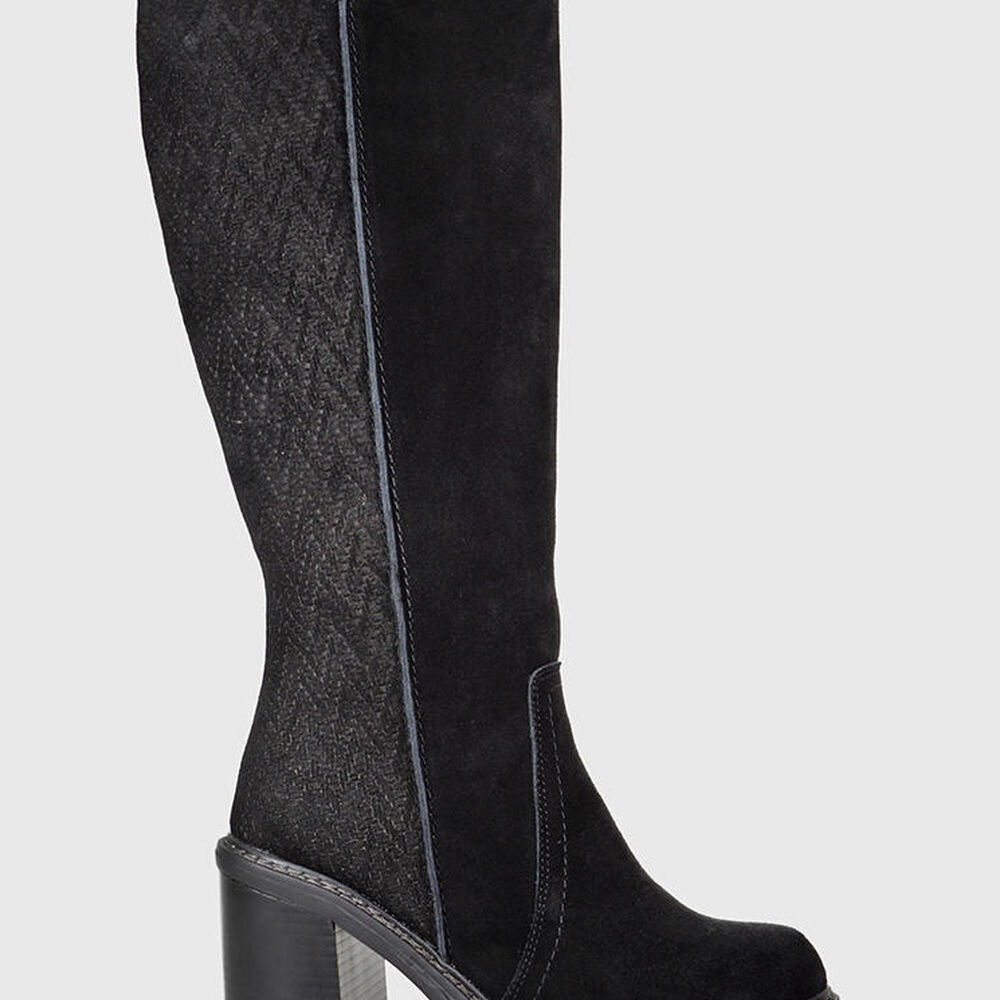 Bota Cuero Dayton Negro image number 2.0