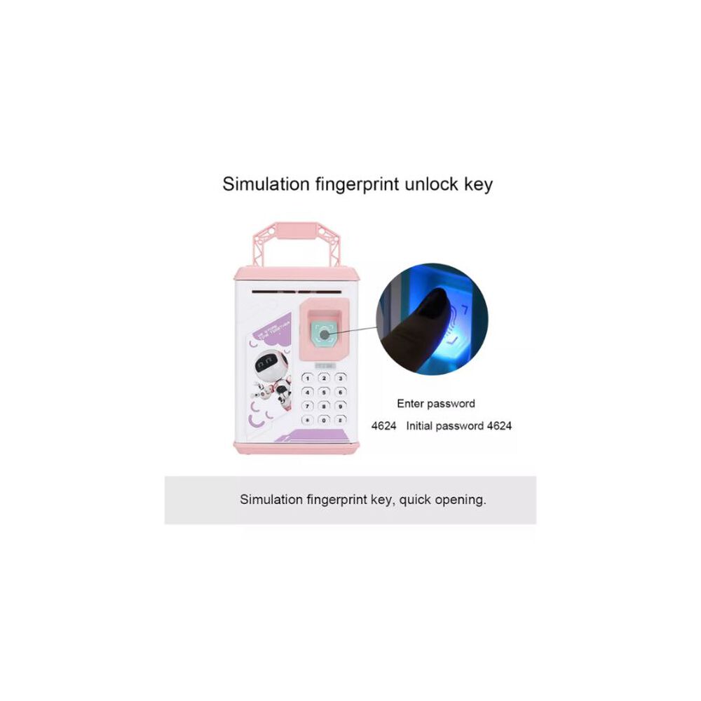 Alcanc&iacute;a Para Ni&ntilde;o Robot Bodyguard Caja Fuerte Juguete Rosa image number 1.0