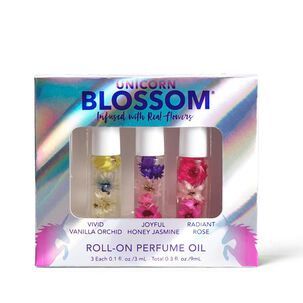 Set 3 mini roll on perfume flores