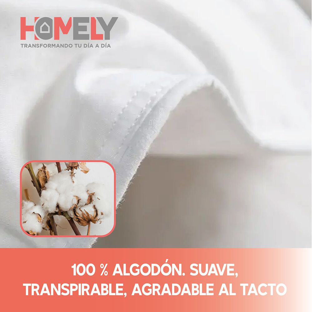 Cubrecama Cobertor 2 Plazas 90% Pluma Pecho Ganso Homely Lux image number 4.0