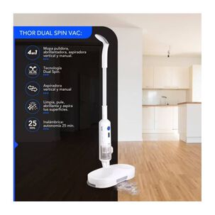 Pulidora Y Aspiradora Vertical/manual Inalambrica Thor Dual Spin Vac