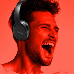Audífonos Aiwa On-ear Bluetooth Micrófono Aux Aw-k11b - Vc
