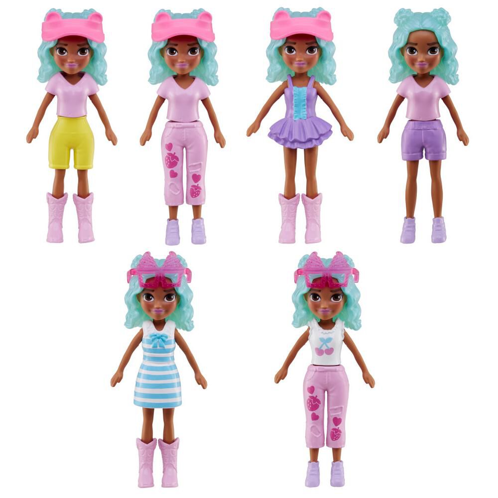 Set De Juegos Mini Muñecas Polly Pocket Carrito De Bocadillos De Flamingo image number 2.0
