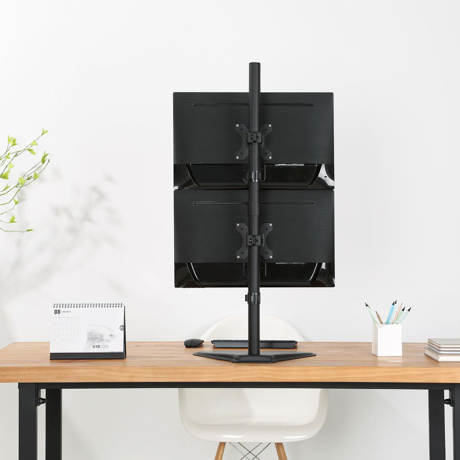 Soporte Con Base Vertical Para 2 Monitores 13" ~ 32" 16kg Sbrm722 Brasforma image number 7.0