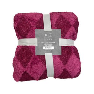 Frazada Sherpa Azhome Jacquard / 2 Plazas