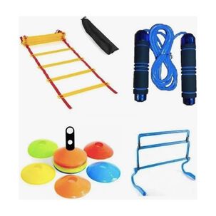 Set De Agilidad:cuerda De Salto+cono Lenteja+valla +escalera