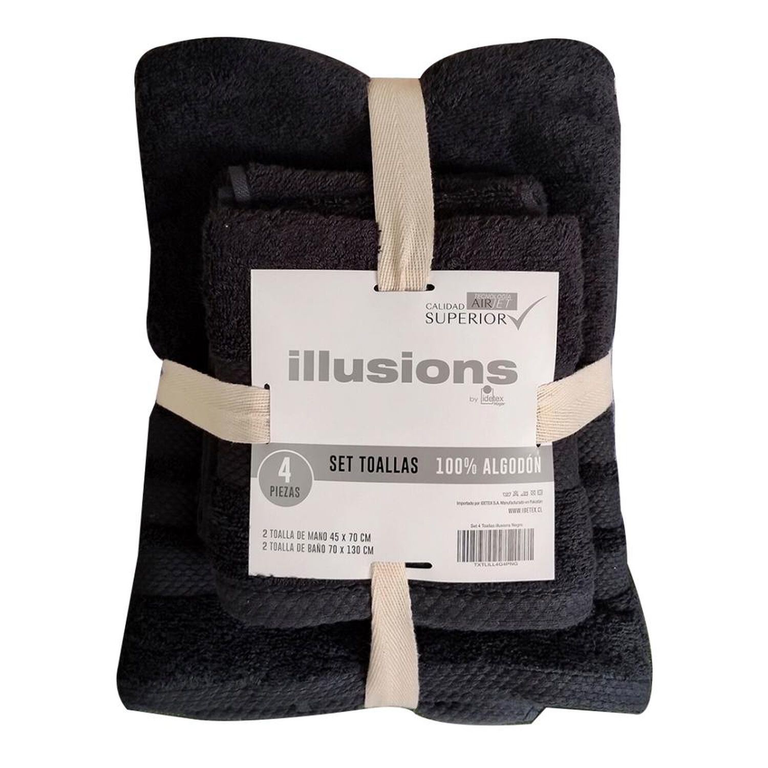 Juego De Toallas Illusions Turquesa image number 2.0