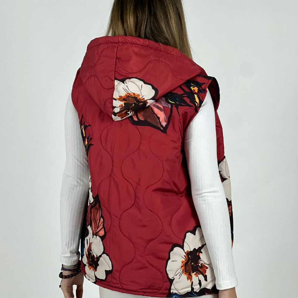 Parka Italiana Corta Estampado Flores image number 12.0