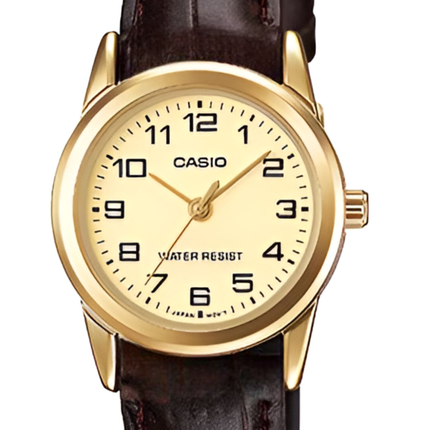 Reloj Casio De Mujer Cuero Ltp-v001gl-9budf Golden Edition image number 2.0