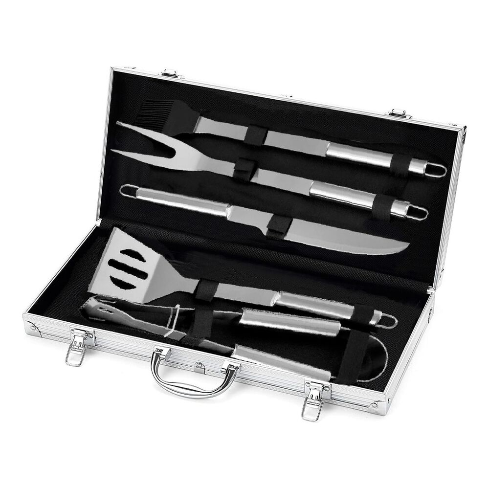 Kit Parrillero 5 Piezas Acero Inoxidable Maleta Bbq image number 0.0