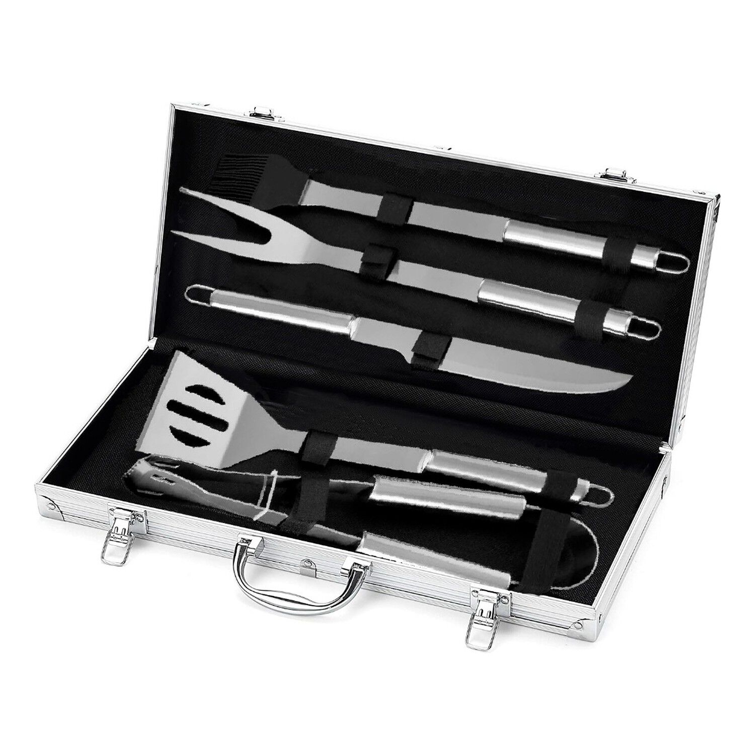 Kit Parrillero 5 Piezas Acero Inoxidable Maleta Bbq image number 0.0