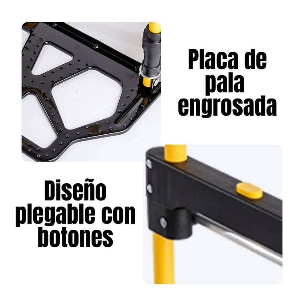 Carretilla De Carga Yegua Plegable Extensible Soporte 80 Kg image number 3.0