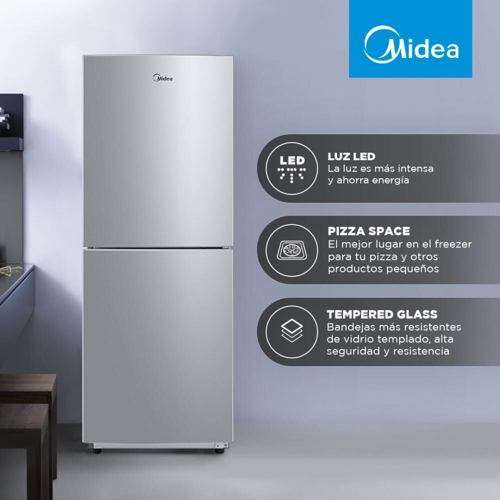 Refrigerador Bottom Freezer Midea MDRB275FGF42 / Frío Directo / 180 Litros / A+ image number 2.0