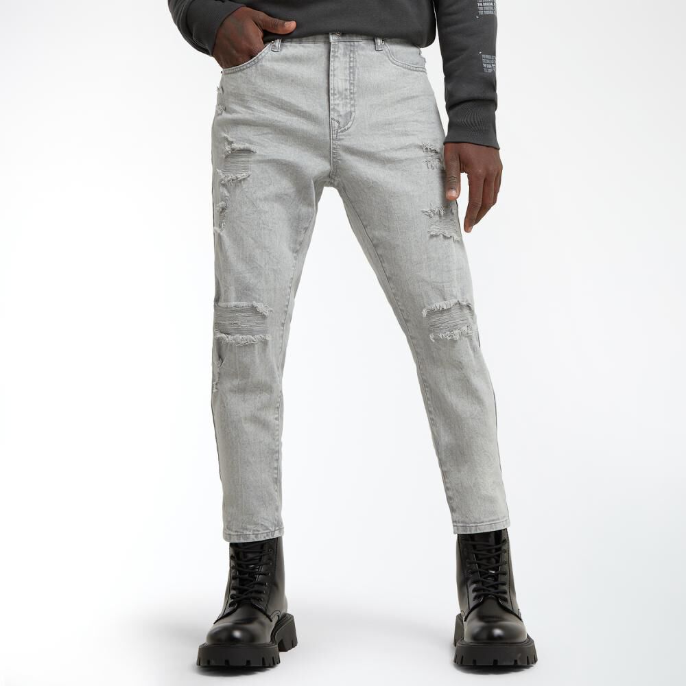 Jeans Rotura Tiro Normal Slim Hombre Rolly Go image number 0.0