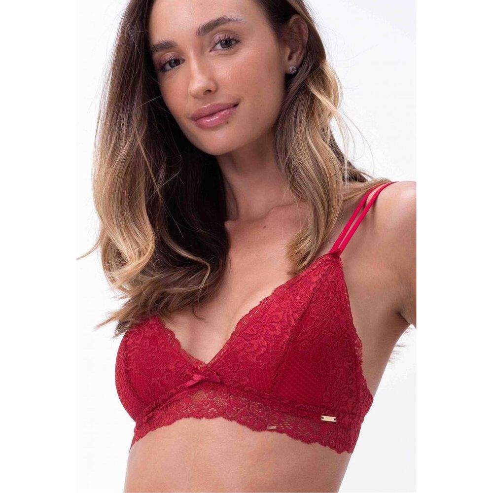 Bralette Sin Copas Ni Aros Rojo 2rios image number 0.0