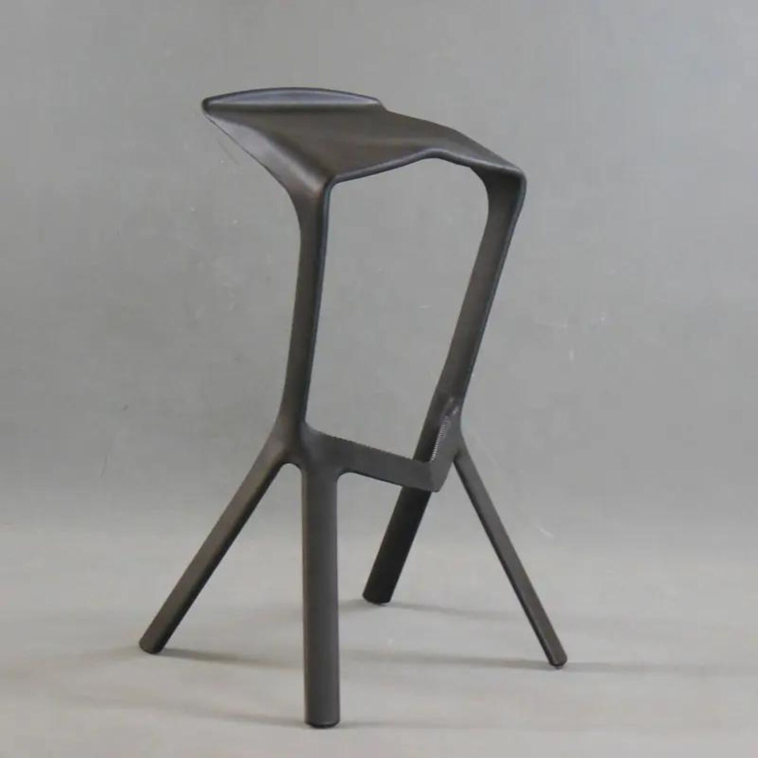 Silla Taburete Bar Apilable Negro 51x42x81cm image number 4.0