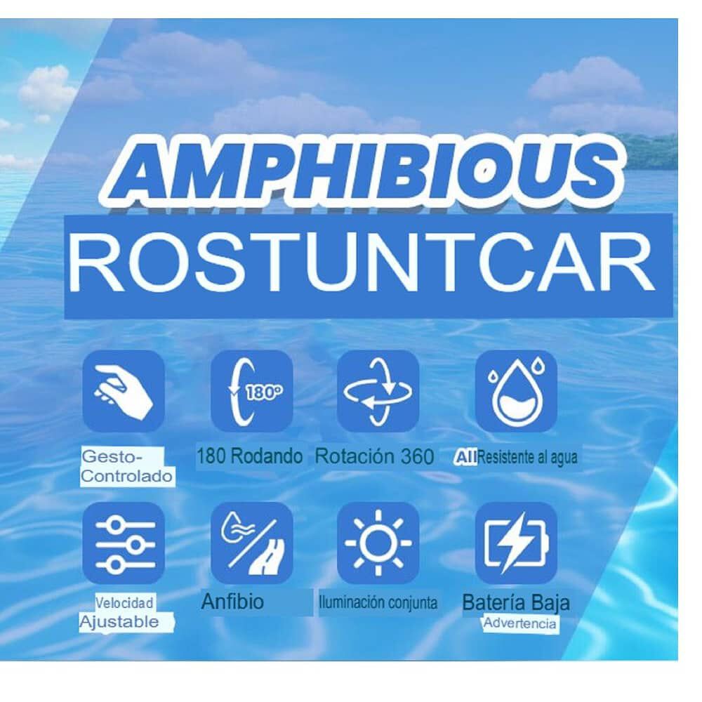 Auto Coche A Control Remoto Anfibio Y Tierra Todoterreno Led image number 7.0