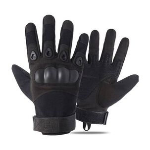 Guantes T&aacute;cticos Para Motocicleta O Bici Nudillos Extra Duros Con Dedos